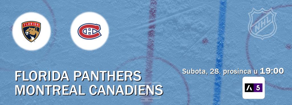 Izravni prijenos utakmice Florida Panthers i Montreal Canadiens pratite uživo na Arena Sport 5 (subota, 28. prosinca u  19:00).