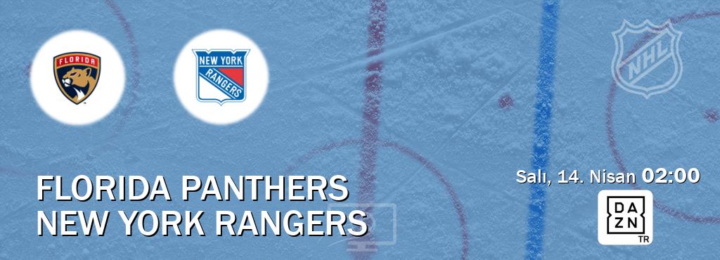 Karşılaşma Florida Panthers - New York Rangers DAZN'den canlı yayınlanacak (Salı, 14. Nisan  02:00).