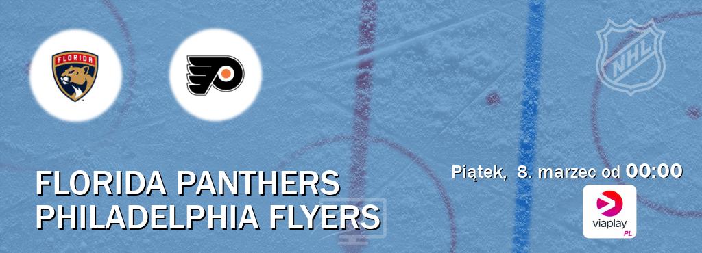 Gra między Florida Panthers i Philadelphia Flyers transmisja na żywo w Viaplay Polska (piątek,  8. marzec od  00:00).