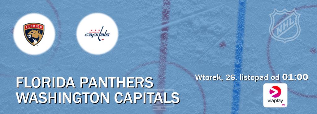 Gra między Florida Panthers i Washington Capitals transmisja na żywo w Viaplay Polska (wtorek, 26. listopad od  01:00).