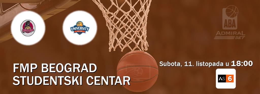 Izravni prijenos utakmice FMP Beograd i Studentski Centar pratite uživo na Arena Sport 6 (subota, 11. listopada u 18:00). Izravni prijenos utakmice FMP Beograd i Studentski Centar pratite uživo na Arena Sport 6 (subota, 11. listopada u 18:00).