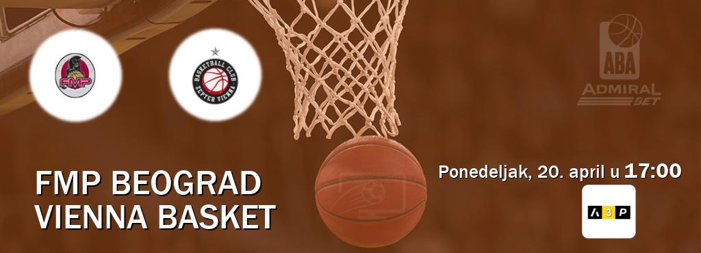 Izravni prijenos utakmice FMP Beograd i Vienna Basket pratite uživo na Arena Premium 3 (ponedeljak, 20. april u  17:00).