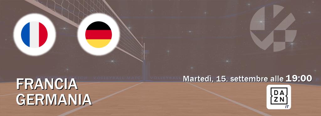 Il match Francia - Germania sarà trasmesso in diretta TV su DAZN Italia (ore 19:00)