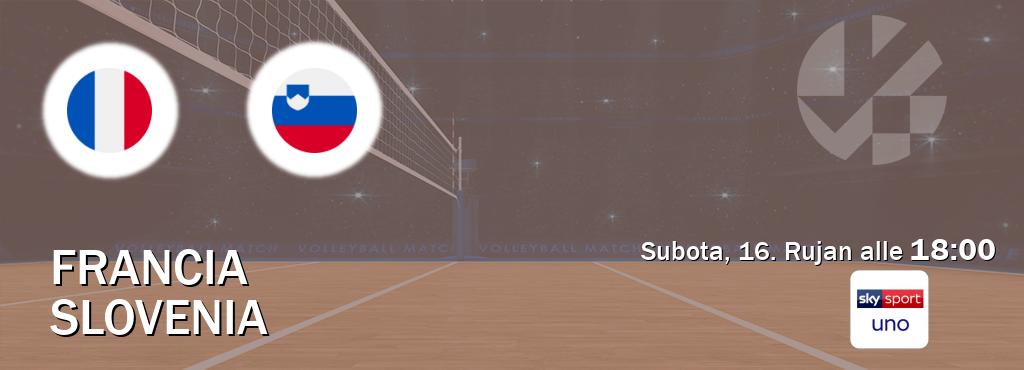Il match Francia - Slovenia sarà trasmesso in diretta TV su Sky Sport Uno (ore 18:00)
