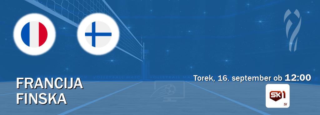 Dvoboj Francija in Finska s prenosom tekme v živo na Sportklub 1. Dvoboj Francija in Finska s prenosom tekme v živo na Sportklub 1.