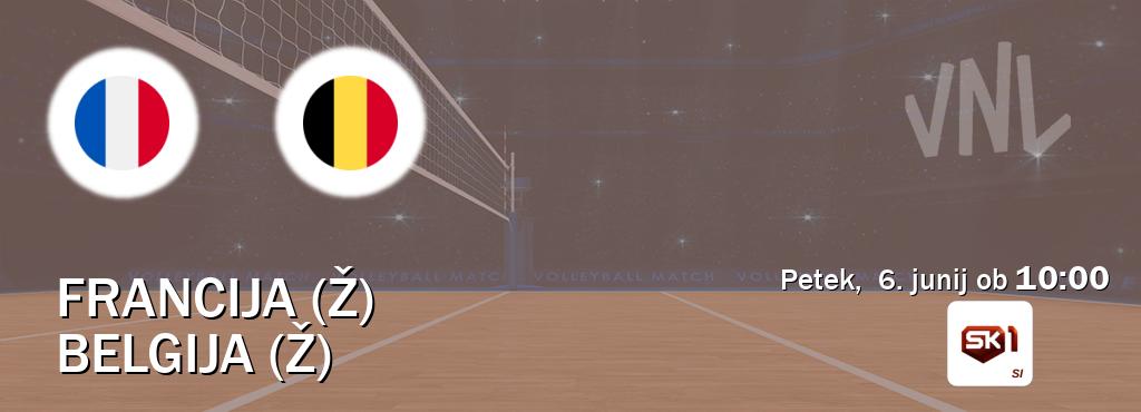 Francija (Ž) in Belgija (Ž) v živo na Sportklub 1. Prenos tekme bo v petek, 6. junij ob 10:00 Francija (Ž) in Belgija (Ž) v živo na Sportklub 1. Prenos tekme bo v petek, 6. junij ob 10:00