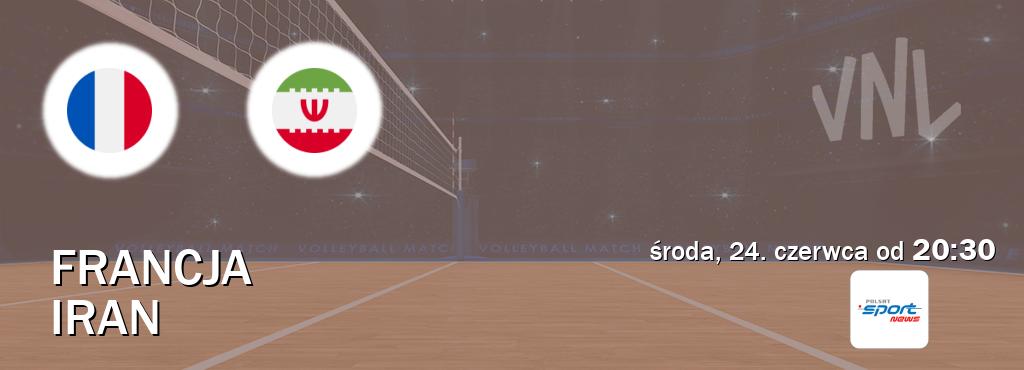 Gra między Francja i Iran transmisja na żywo w Polsat Sport News (środa, 24. czerwca od  20:30).