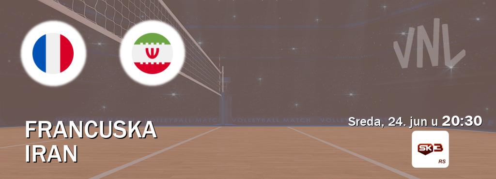 Izravni prijenos utakmice Francuska i Iran pratite uživo na Sportklub 3 (sreda, 24. jun u 20:30). Izravni prijenos utakmice Francuska i Iran pratite uživo na Sportklub 3 (sreda, 24. jun u 20:30).