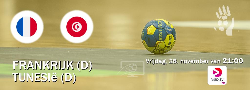 Wedstrijd tussen Frankrijk (D) en Tunesië (D) live op tv bij Viaplay Nederland (vrijdag, 28. november van  21:00).