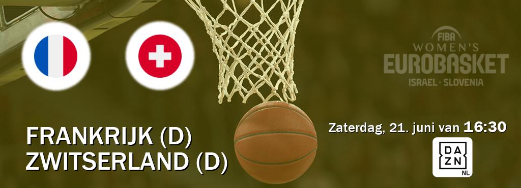 Wedstrijd tussen Frankrijk (D) en Zwitserland (D) live op tv bij DAZN (zaterdag, 21. juni van  16:30).