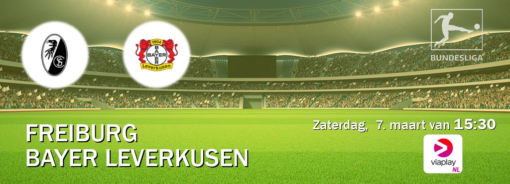 Wedstrijd tussen Freiburg en Bayer Leverkusen live op tv bij Viaplay Nederland (zaterdag,  7. maart van  15:30).