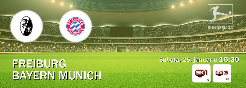 Izravni prijenos utakmice Freiburg i Bayern Munich pratite uživo na Sportklub 1 i Sportklub 3 (subota, 25. januar u  15:30).