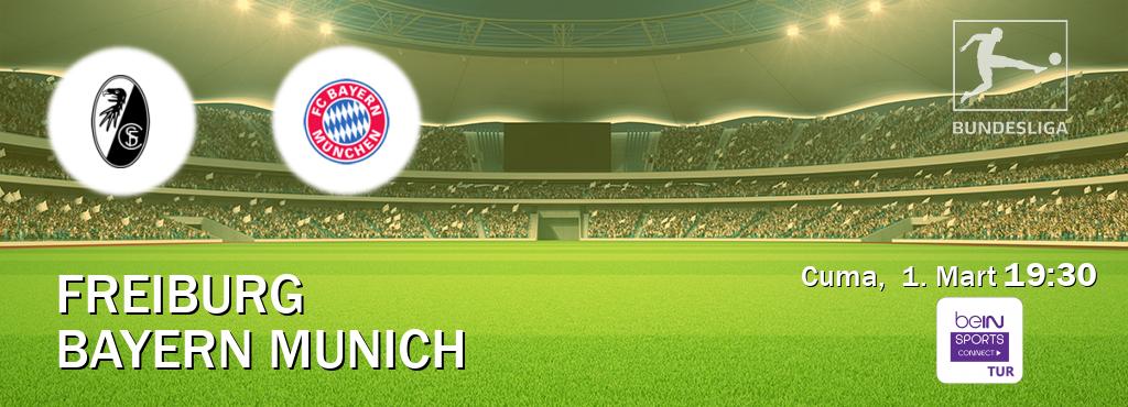 Karşılaşma Freiburg - Bayern Munich Bein Sports Connect'den canlı yayınlanacak (Cuma,  1. Mart  19:30).