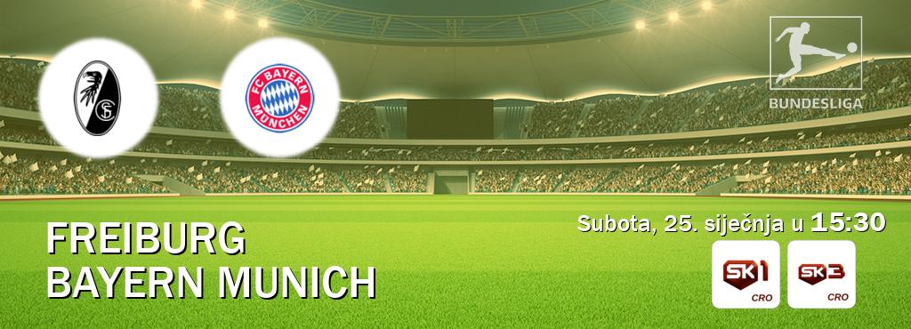 Izravni prijenos utakmice Freiburg i Bayern Munich pratite uživo na Sportklub 1 i Sportklub 3 (subota, 25. siječnja u  15:30).