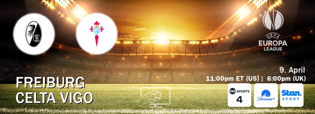 You can watch game live between Freiburg and Celta Vigo on TNT Sports 4(UK), Paramount+(US), Stan Sport(AU). You can watch game live between Freiburg and Celta Vigo on TNT Sports 4(UK), Paramount+(US), Stan Sport(AU).
