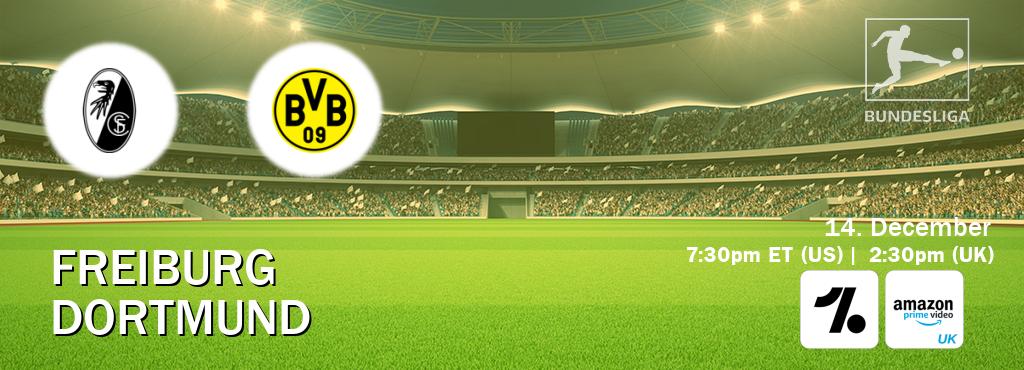 You can watch game live between Freiburg and Dortmund on OneFootball and Amazon Prime Video UK(UK). You can watch game live between Freiburg and Dortmund on OneFootball and Amazon Prime Video UK(UK).