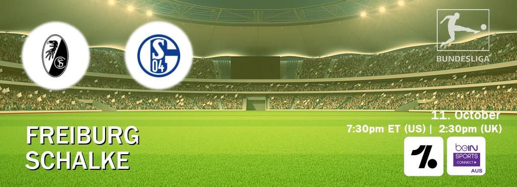 You can watch game live between Freiburg and Schalke on OneFootball and beIN Sports Connect(AU).