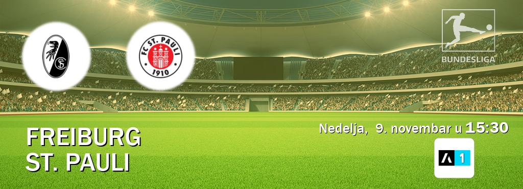 Izravni prijenos utakmice Freiburg i St. Pauli pratite uživo na Arena Sport 1 (nedelja, 9. novembar u 15:30). Izravni prijenos utakmice Freiburg i St. Pauli pratite uživo na Arena Sport 1 (nedelja, 9. novembar u 15:30).