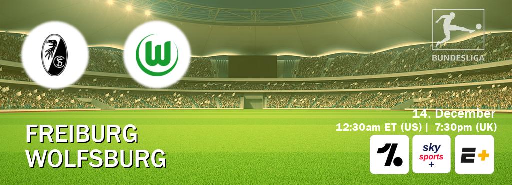 You can watch game live between Freiburg and Wolfsburg on OneFootball, Sky Sports+(UK), ESPN+(US).