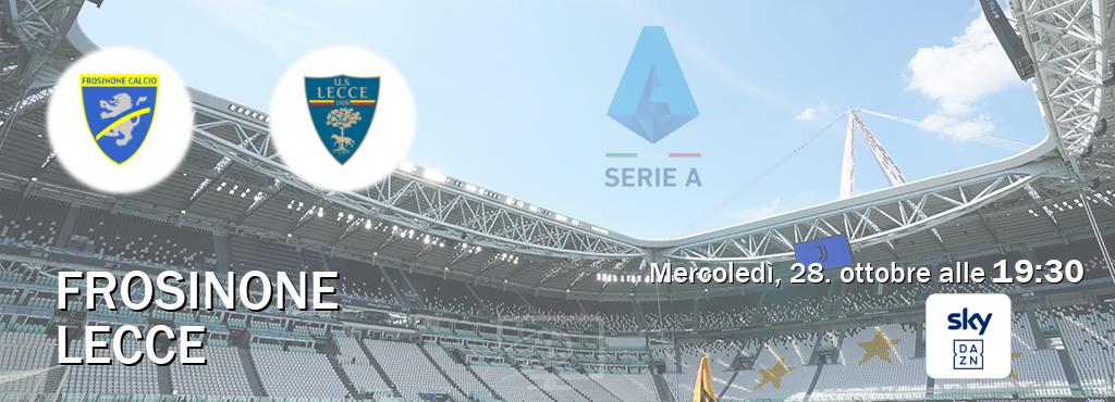 Il match Frosinone - Lecce sarà trasmesso in diretta TV su Sky Sport Bar (ore 19:30) Il match Frosinone - Lecce sarà trasmesso in diretta TV su Sky Sport Bar (ore 19:30)
