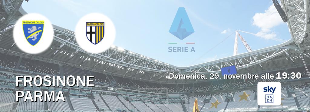 Il match Frosinone - Parma sarà trasmesso in diretta TV su Sky Sport Bar (ore 19:30) Il match Frosinone - Parma sarà trasmesso in diretta TV su Sky Sport Bar (ore 19:30)
