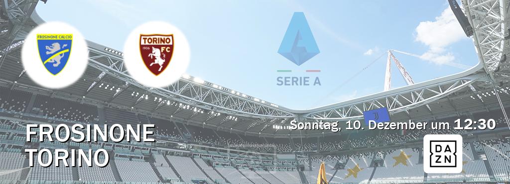 Das Spiel zwischen Frosinone und Torino wird am Sonntag, 10. Dezember um  12:30, live vom DAZN übertragen.