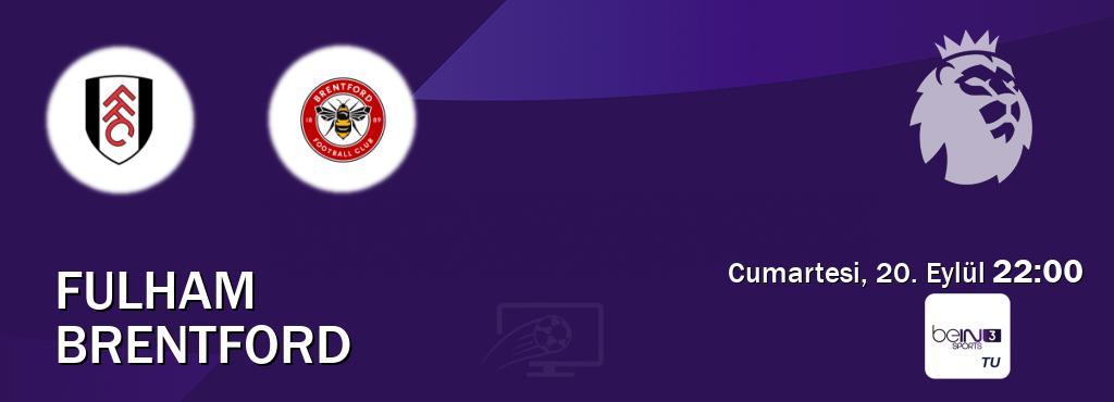 Karşılaşma Fulham - Brentford beIN SPORTS 3'den canlı yayınlanacak (Cumartesi, 20. Eylül  22:00).