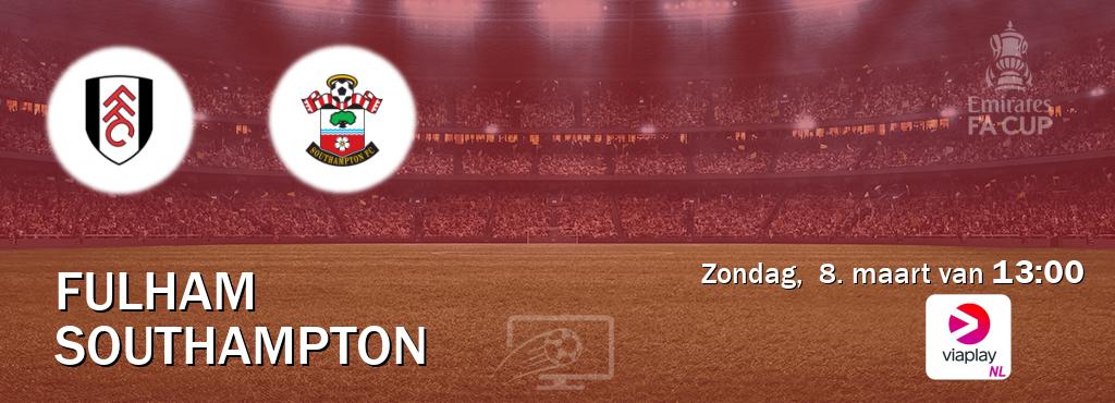Wedstrijd tussen Fulham en Southampton live op tv bij Viaplay Nederland (zondag,  8. maart van  13:00).