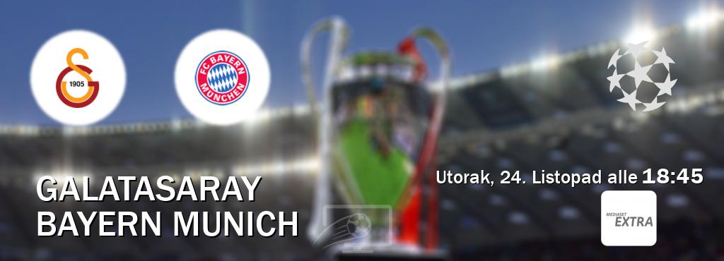 Il match Galatasaray - Bayern Munich sarà trasmesso in diretta TV su Mediaset Extra (ore 18:45)