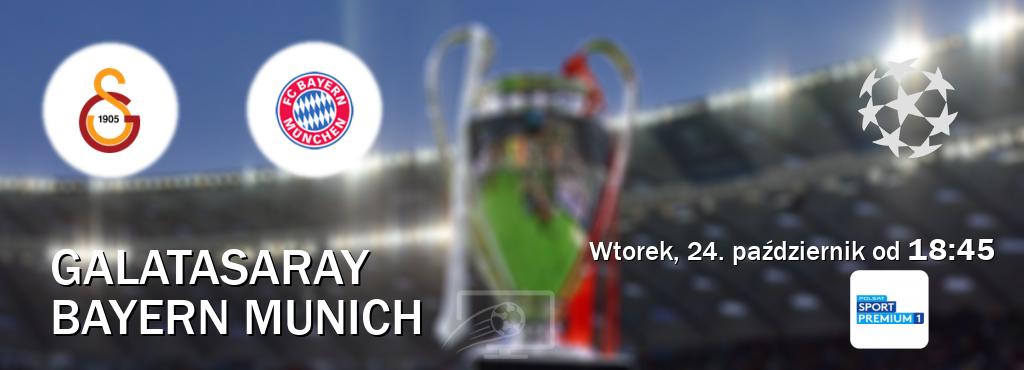 Gra między Galatasaray i Bayern Munich transmisja na żywo w Polsat Sport Premium 1 (wtorek, 24. październik od  18:45).