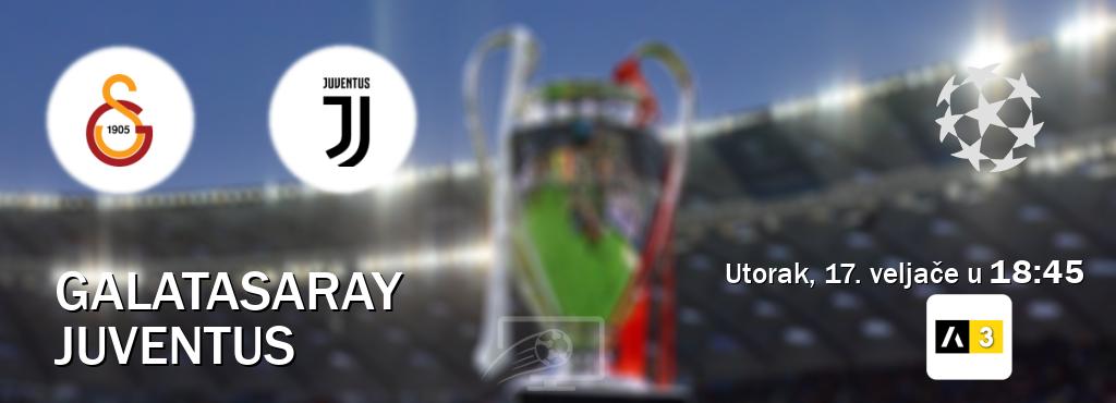 Izravni prijenos utakmice Galatasaray i Juventus pratite uživo na Arena Sport 3 (utorak, 17. veljače u  18:45).