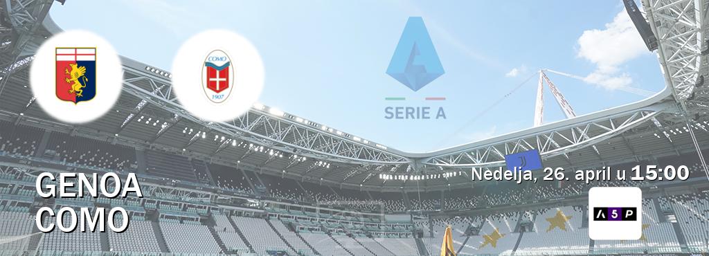 Izravni prijenos utakmice Genoa i Como pratite uživo na Arena Premium 5 (nedelja, 26. april u  15:00).