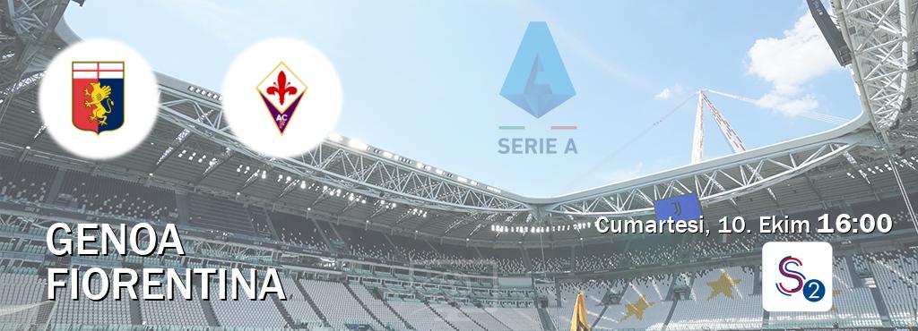 Karşılaşma Genoa - Fiorentina S Sport 2'den canlı yayınlanacak (Cumartesi, 10. Ekim 16:00). Karşılaşma Genoa - Fiorentina S Sport 2'den canlı yayınlanacak (Cumartesi, 10. Ekim 16:00).