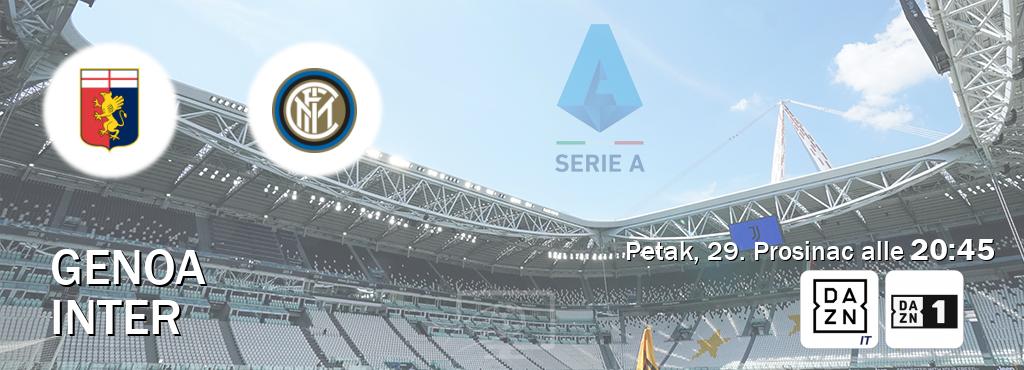 Il match Genoa - Inter sarà trasmesso in diretta TV su DAZN Italia e Zona DAZN (ore 20:45)