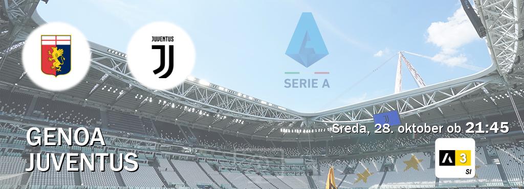 Genoa in Juventus v živo na Arena Sport 3. Prenos tekme bo v sreda, 28. oktober ob 21:45 Genoa in Juventus v živo na Arena Sport 3. Prenos tekme bo v sreda, 28. oktober ob 21:45