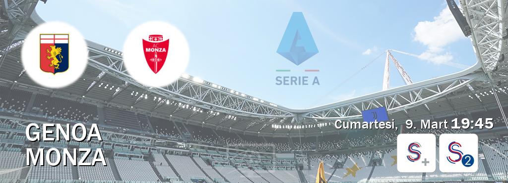 Karşılaşma Genoa - Monza S Sport + ve S Sport 2'den canlı yayınlanacak (Cumartesi,  9. Mart  19:45).