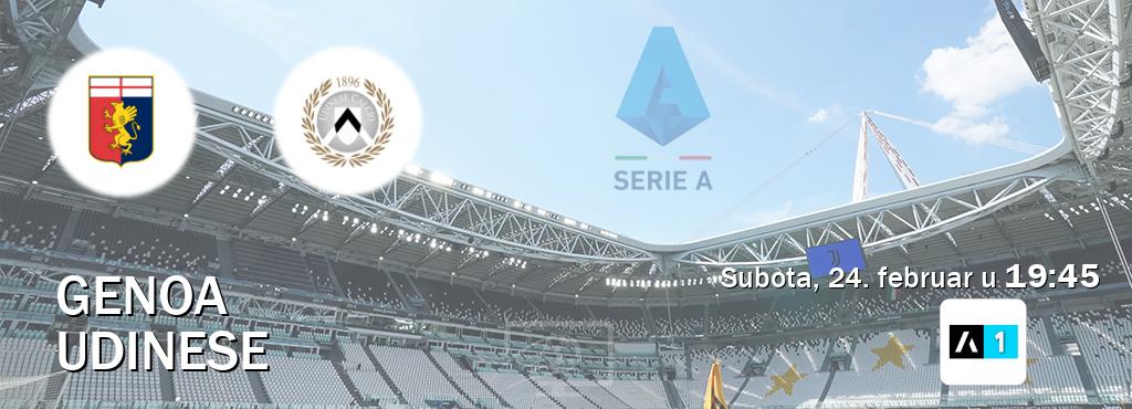 Izravni prijenos utakmice Genoa i Udinese pratite uživo na Arena Sport 1 (subota, 24. februar u  19:45).