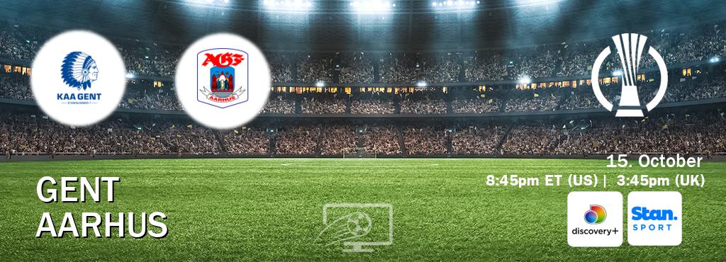 You can watch game live between Gent and Aarhus on Discovery +(UK) and Stan Sport(AU). You can watch game live between Gent and Aarhus on Discovery +(UK) and Stan Sport(AU).