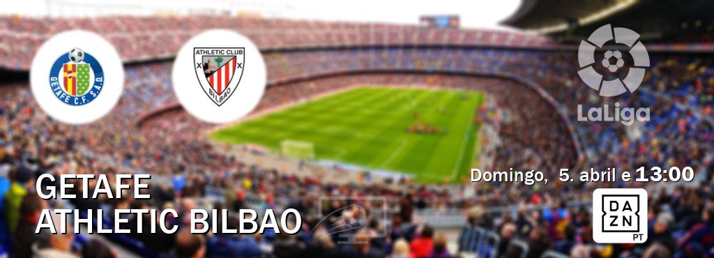 Jogo entre Getafe e Athletic Bilbao tem emissão DAZN (domingo,  5. abril e  13:00).