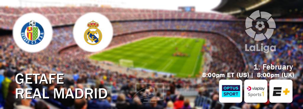 You can watch game live between Getafe and Real Madrid on Optus sport(AU), Viaplay Sports 1(UK), ESPN+(US).