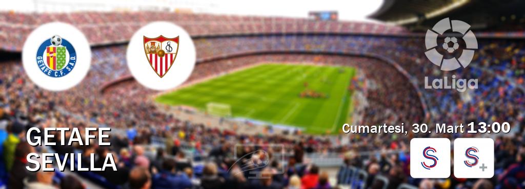 Karşılaşma Getafe - Sevilla S Sport ve S Sport +'den canlı yayınlanacak (Cumartesi, 30. Mart  13:00).