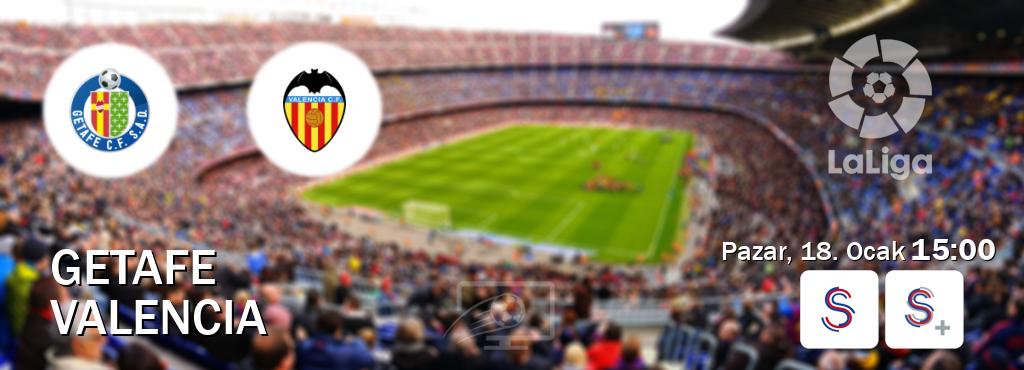 Karşılaşma Getafe - Valencia S Sport ve S Sport +'den canlı yayınlanacak (Pazar, 18. Ocak  15:00).