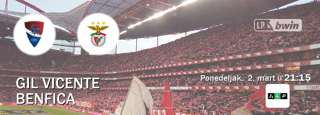 Izravni prijenos utakmice Gil Vicente i Benfica pratite uživo na Arena Premium 4 (ponedeljak, 2. mart u 21:15). Izravni prijenos utakmice Gil Vicente i Benfica pratite uživo na Arena Premium 4 (ponedeljak, 2. mart u 21:15).