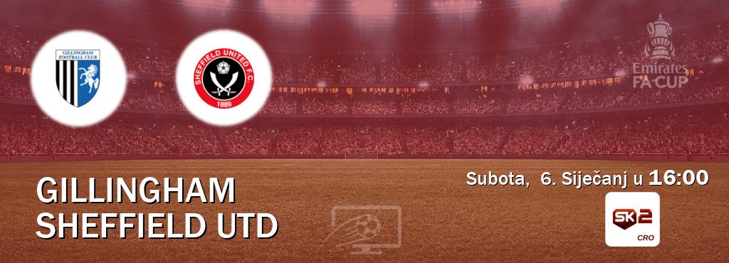 Izravni prijenos utakmice Gillingham i Sheffield Utd pratite uživo na Sportklub 2 (Subota,  6. Siječanj u  16:00).