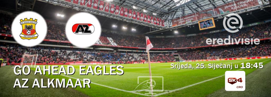 Izravni prijenos utakmice Go Ahead Eagles i AZ Alkmaar pratite uživo na Sportklub 4 (Srijeda, 25. Siječanj u  18:45).