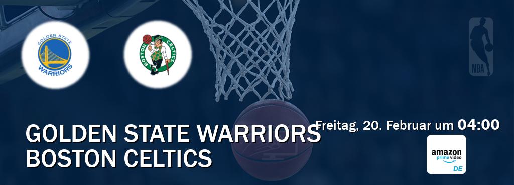 Das Spiel zwischen Golden State Warriors und Boston Celtics wird am Freitag, 20. Februar um  04:00, live vom Amazon Prime DE übertragen.