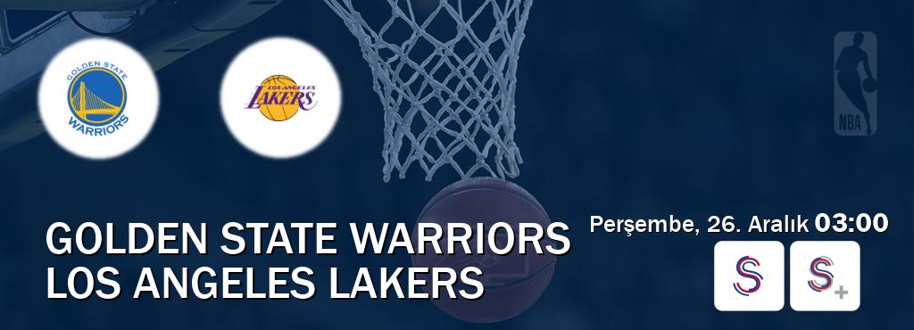 Karşılaşma Golden State Warriors - Los Angeles Lakers S Sport ve S Sport +'den canlı yayınlanacak (Perşembe, 26. Aralık  03:00).