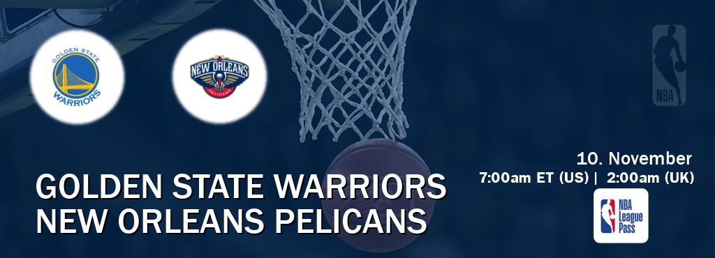 You can watch game live between Golden State Warriors and New Orleans Pelicans on NBA League Pass. You can watch game live between Golden State Warriors and New Orleans Pelicans on NBA League Pass.