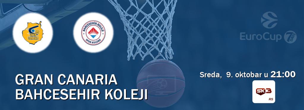 Izravni prijenos utakmice Gran Canaria i Bahcesehir Koleji pratite uživo na Sportklub 3 (sreda,  9. oktobar u  21:00).