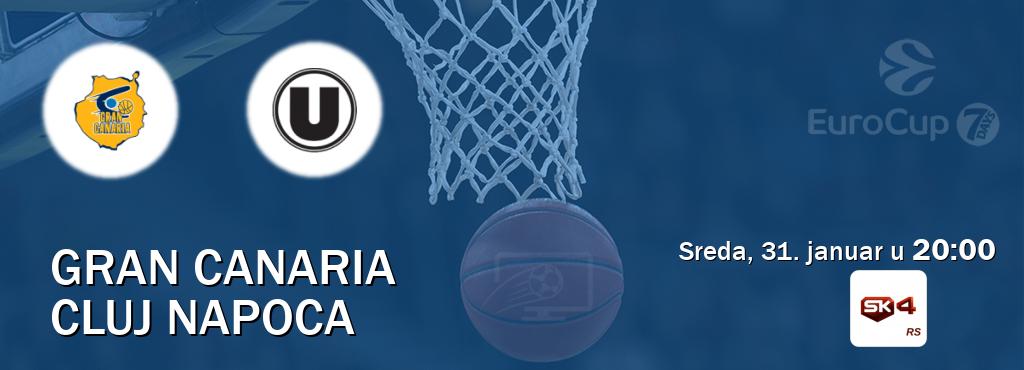Izravni prijenos utakmice Gran Canaria i Cluj Napoca pratite uživo na Sportklub 4 (sreda, 31. januar u  20:00).
